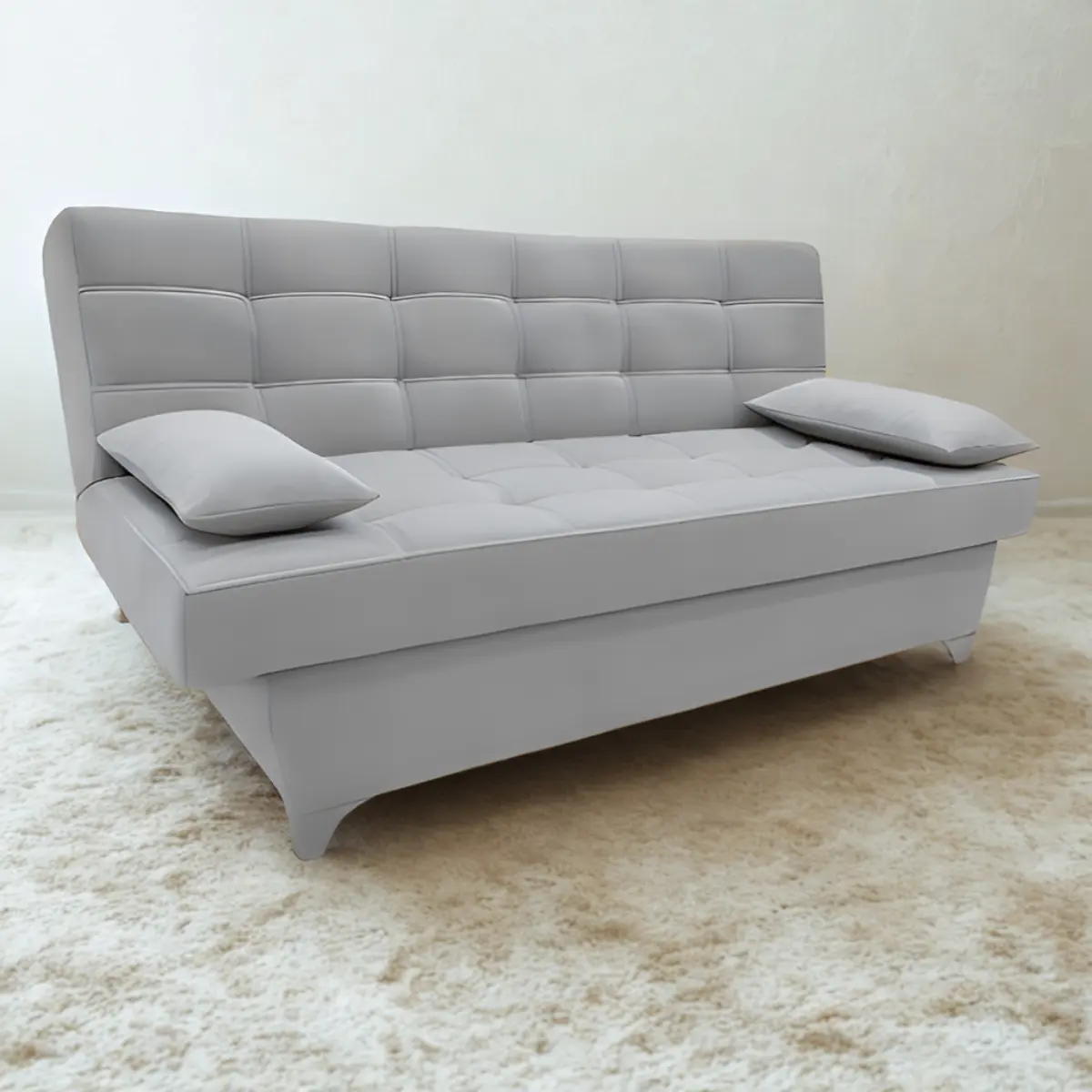 Estofado Virginia Bicama Suede 750555 Cinza - Uatumã