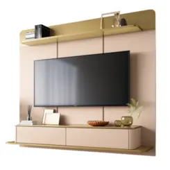 Home Galax Suspenso com 2 Portas Basculhantes 1.8 Champagne/Off White - HB Móveis