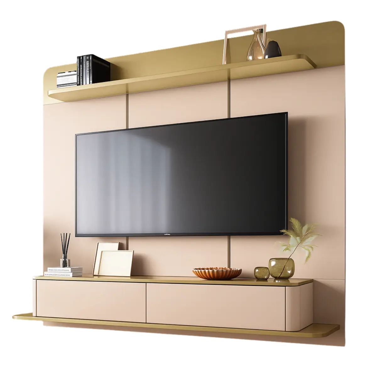 Home Galax Suspenso com 2 Portas Basculhantes 1.8 Champagne/Off White - HB Móveis
