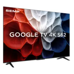 Smart TV 50" Google TV 4K UHD LED HDR10 com Wi-Fi, Dual Band, Bluetooth Integrados, Google Assistente, Dolby Audio 50S62 Bivolt Preto - Semp