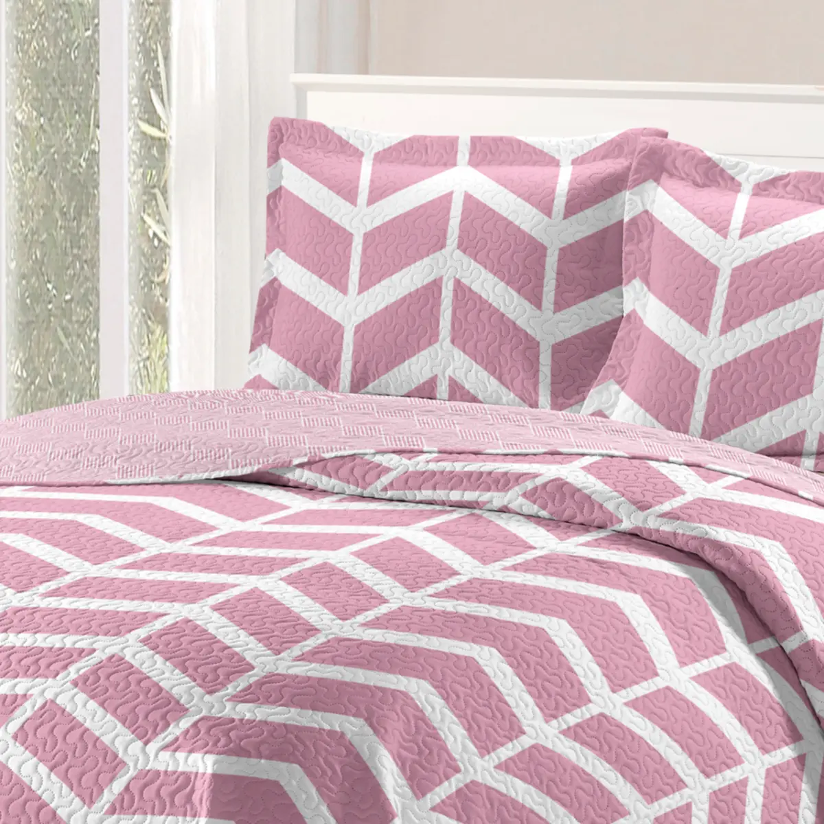 Kit Cama Bouti London Queen com 3 Peças Estampado Conforto e Qualidade 240X260 Sortido - Rozac