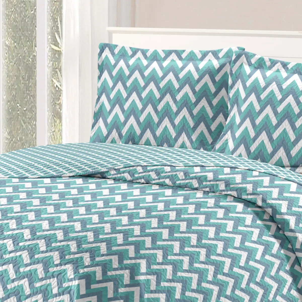 Kit Cama Bouti London Casal com 3 Peças Estampado Conforto e Qualidade 220X240 Sortido - Rozac