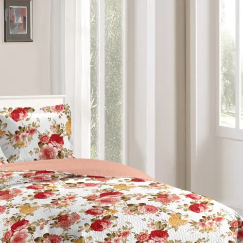 Kit de Cama Bouti Solteiro Shabby Chic JD com 2 Peças Estampado Conforto e Qualidade 180X220 Sortido - Rozac