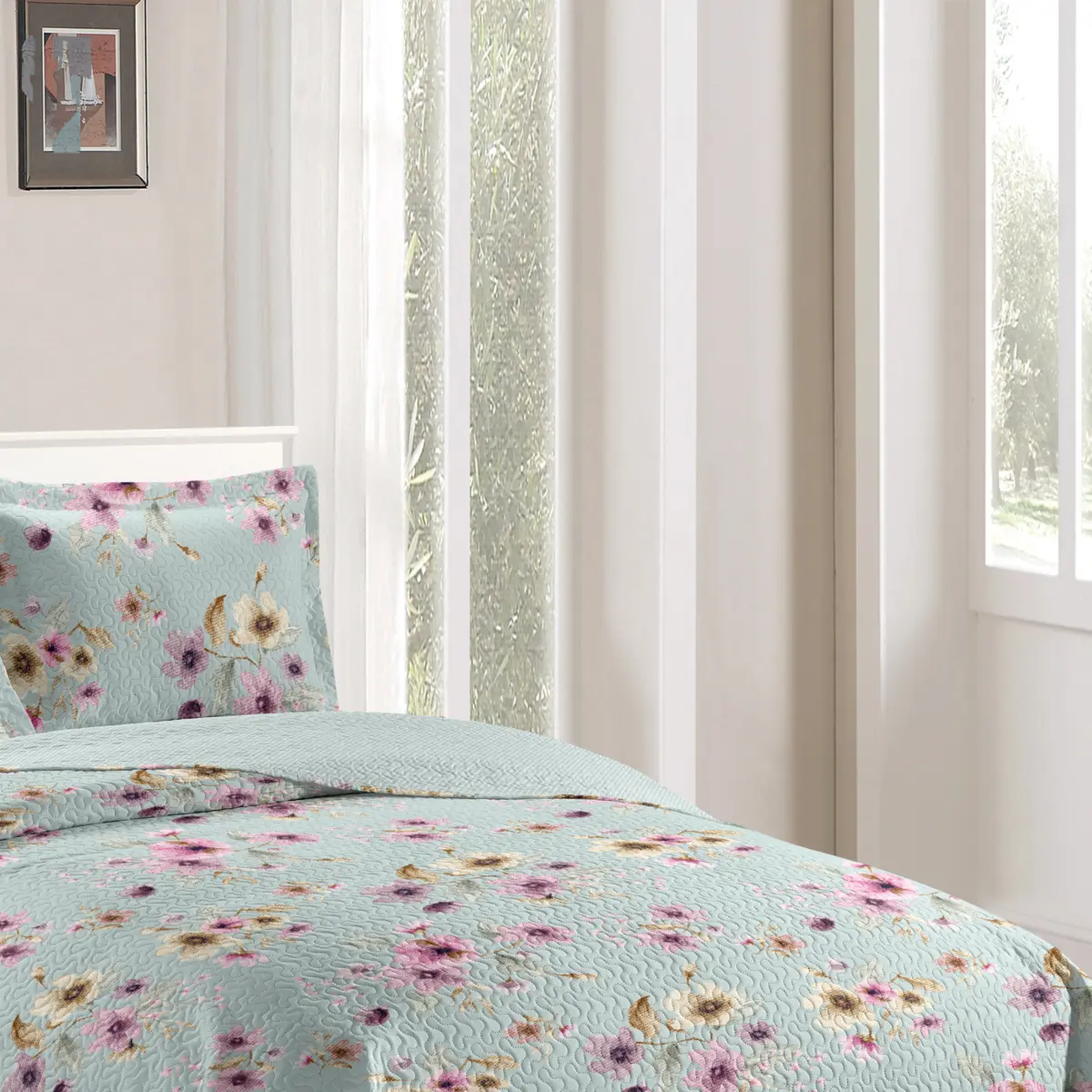 Kit de Cama Bouti Solteiro Shabby Chic JD com 2 Peças Estampado Conforto e Qualidade 180X220 Sortido - Rozac