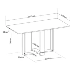 Conjunto de Mesa Luna com 06 Cadeiras Sol Almofadada Mel/Blonde/Veludo Perola - Viero