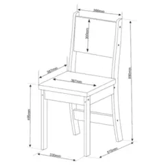Conjunto de Mesa Luna com 06 Cadeiras Sol Almofadada Mel/Blonde/Veludo Perola - Viero