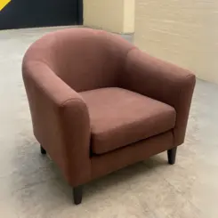 Poltrona Venus Vellus Estrutura Madeira Confortável 750013 Marrom/Chocolate - Uatumã