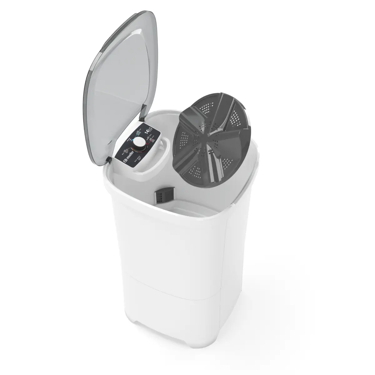Lavadora de Roupa Tanquinho Semiautomática 14kg MLT14B 127v Branco - Mueller