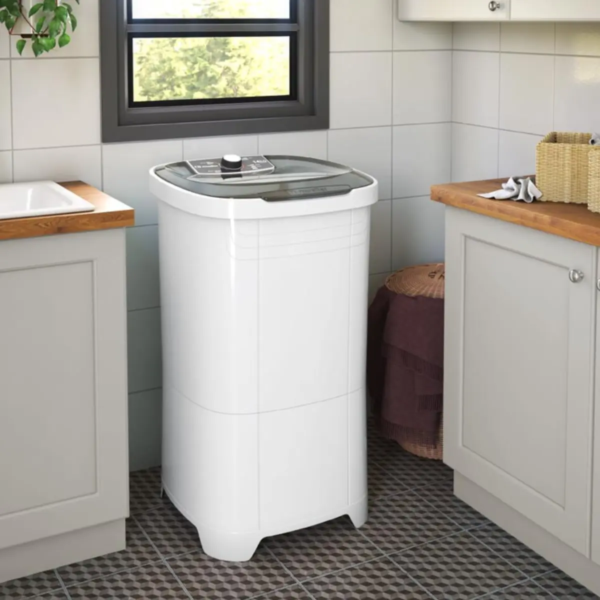 Lavadora de Roupa Tanquinho Semiautomática 14kg MLT14B 127v Branco - Mueller