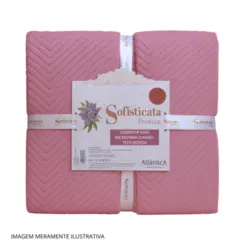Cobertor Sofisticata Premium King Microfibra Flannel Texturizada 240X260 Framboesa - Atlântica