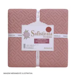 Cobertor Sofisticata Premium King Microfibra Flannel Texturizada 240X260 Rosa - Atlântica