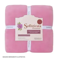 Cobertor Sofisticata Queen Microfibra Texturizada 220X240 Rosê - Atlântica