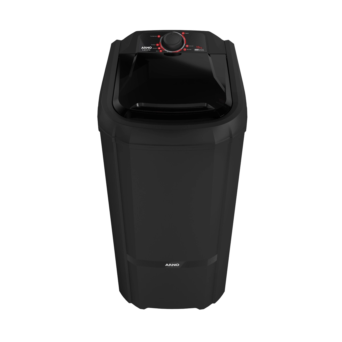 Lavadora de Roupa Tanquinho Semiautomática Lavete 7 Funções 13kg LAS13APTANAC 127v Preto - Arno