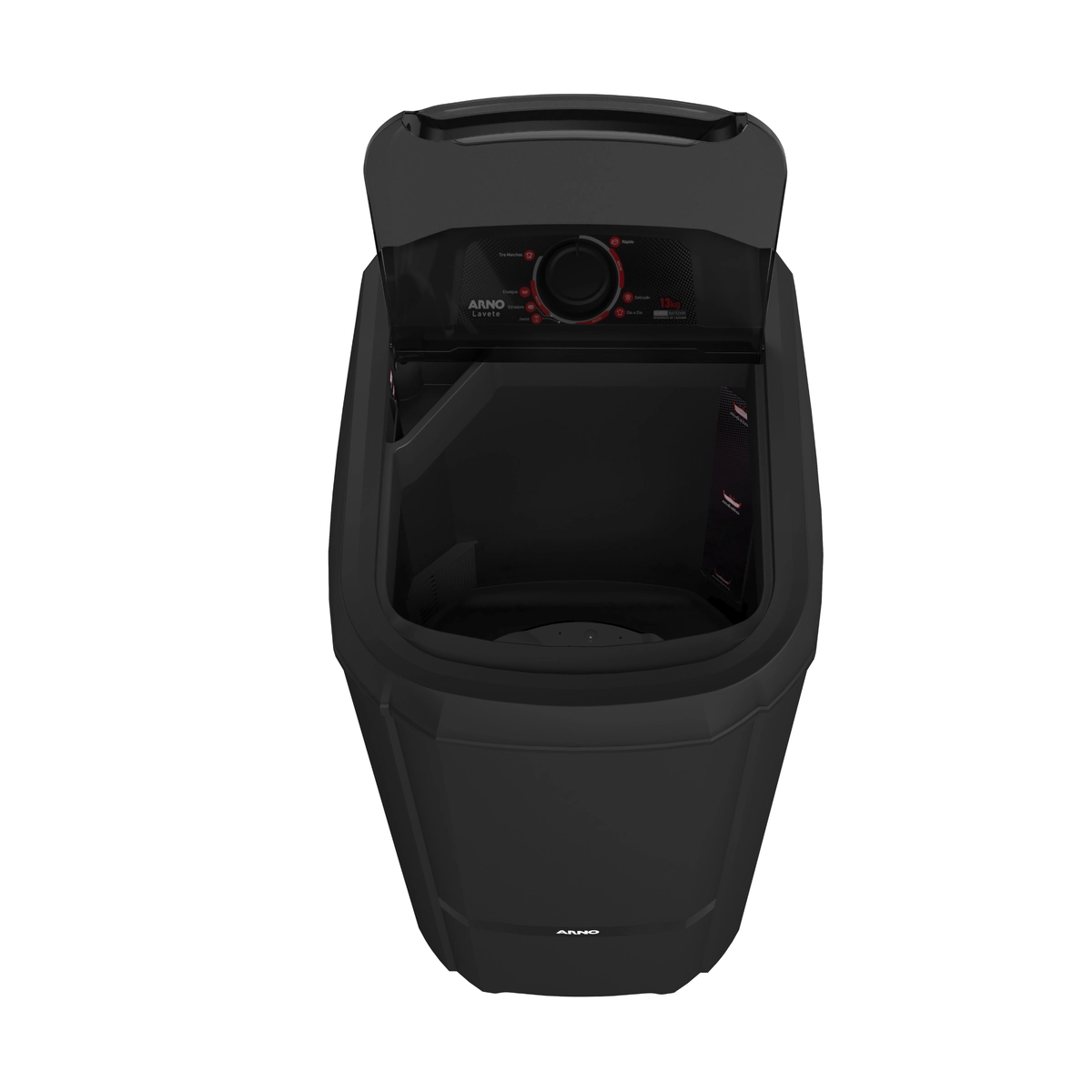 Lavadora de Roupa Tanquinho Semiautomática Lavete 7 Funções 13kg LAS13APTANAC 127v Preto - Arno