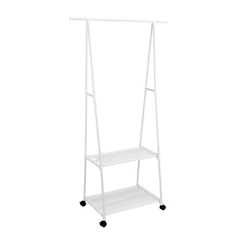 Estante Arara Elegance com 2 Prateleiras e Rodízios ARARA-ELEGANCE-BR Branco - Multivisão