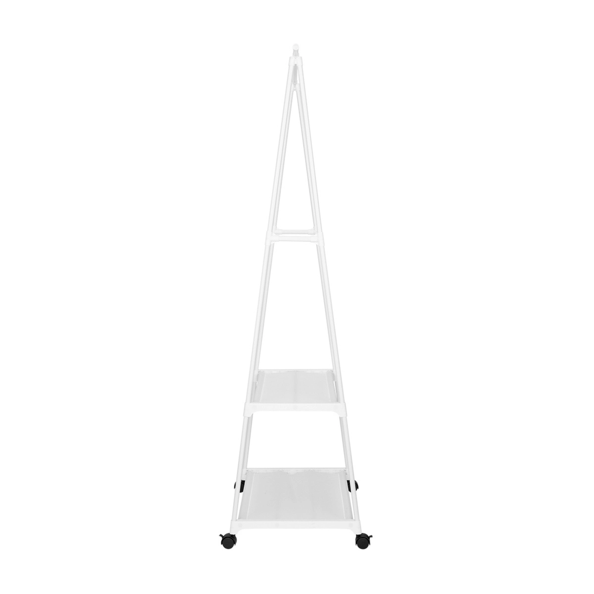 Estante Arara Elegance com 2 Prateleiras e Rodízios ARARA-ELEGANCE-BR Branco - Multivisão