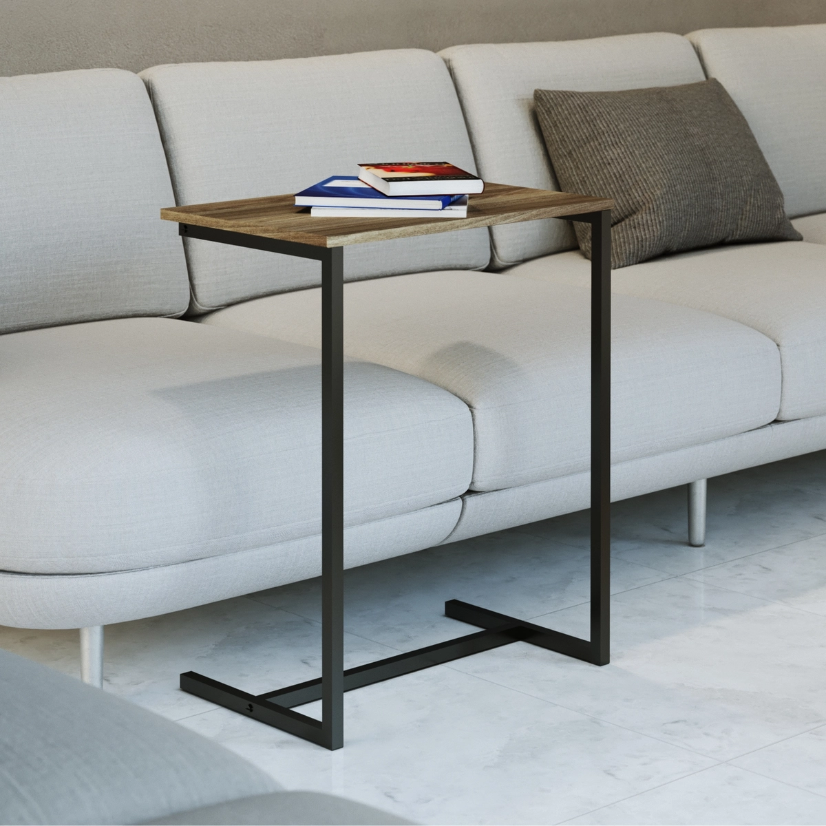 Mesa de Apoio Urbana em Aço MESA-APO-IND-URB-PR/MEL Preto/Mel - Multivisão
