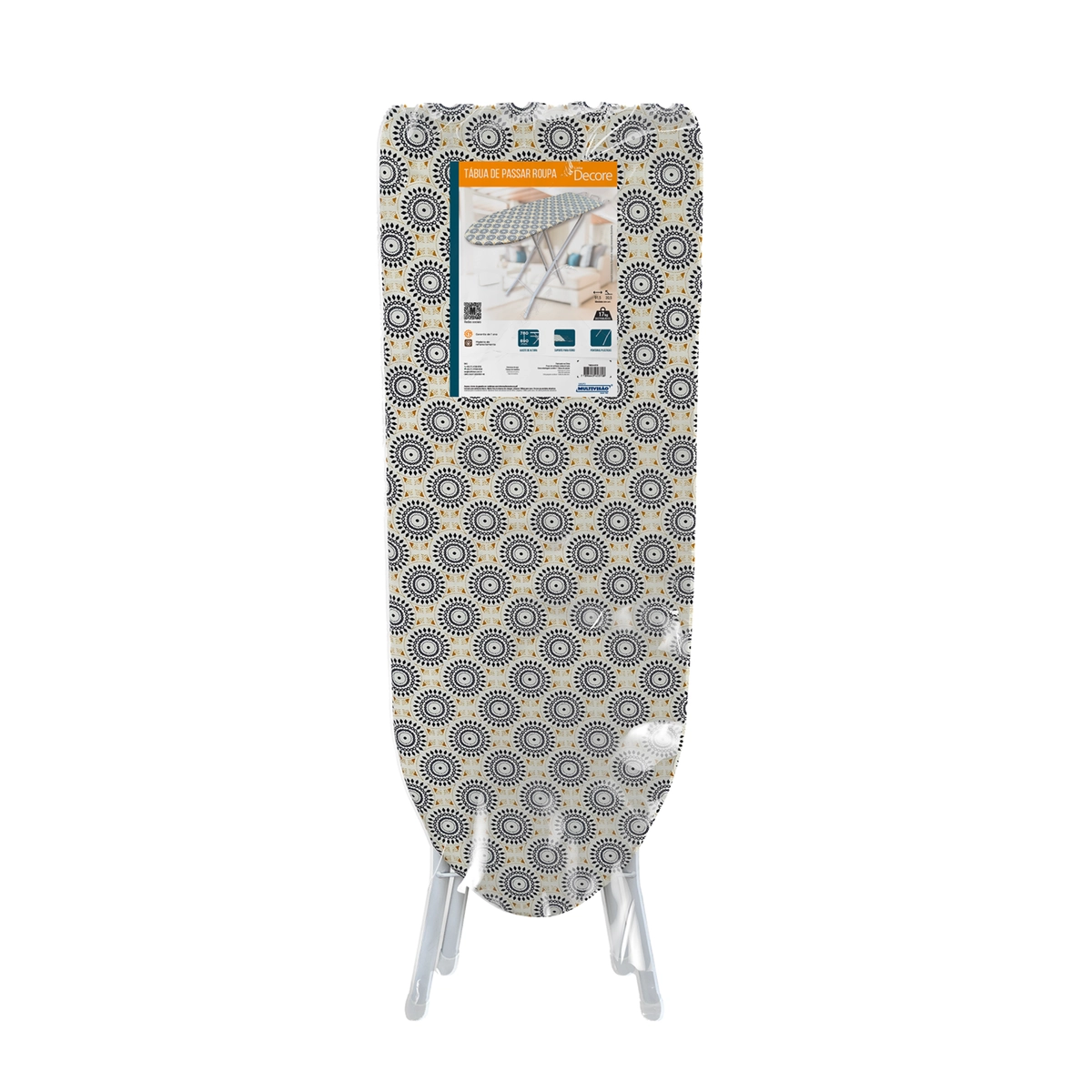 Tábua de Passar Roupa Tubo em Aço 91,5X30,5 TABUA-9130 Branco - Multivisão