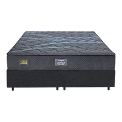 KIT Cama SonoproMax II Quenn Composto AG60 Pillow DoubleFace Suporta 150kg 51X158X198 Dark Brown - Gazin