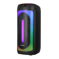 Caixa de Som Amplificada Portátil TWS, USB, LED, Bluetooth + Controle 50W MY-PAR777 127v Preto - Mystic