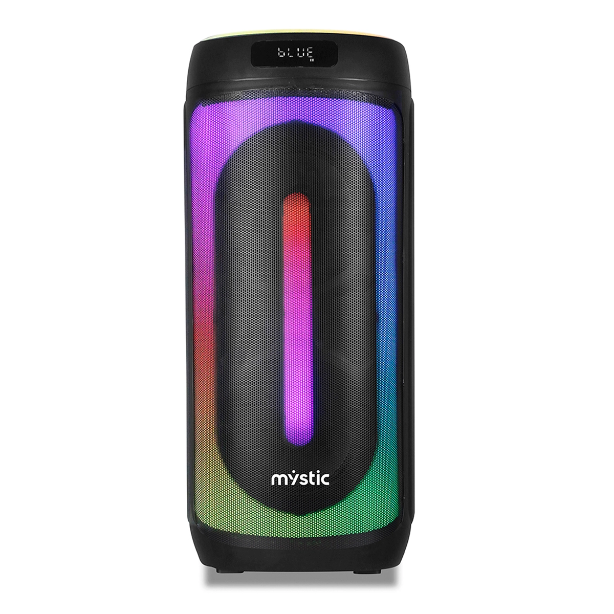 Caixa de Som Amplificada Portátil TWS, USB, LED, Bluetooth + Controle 50W MY-PAR777 127v Preto - Mystic
