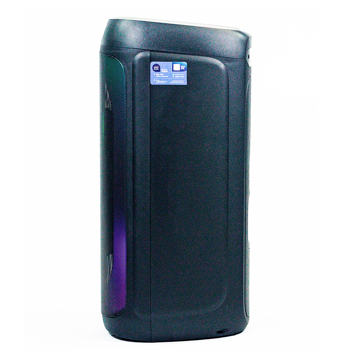 Caixa de Som Amplificada Portátil TWS, USB, LED, Bluetooth + Controle 50W MY-PAR777 127v Preto - Mystic