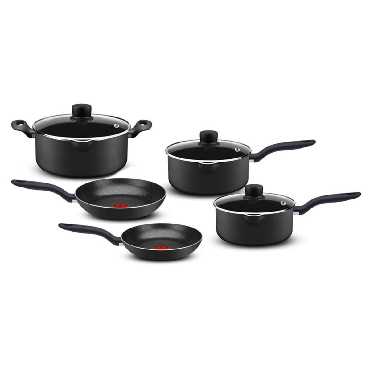 Jogo de Panela Elegance Limited com 05 Peças Revestimento Antiaderente Alumínio R4B1JIC21 Preto - Rochedo