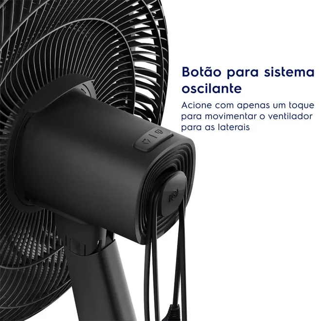 Ventilador de Mesa 40cm 6 Pás Efficient com DuoForce Air+ Cinza - Electrolux