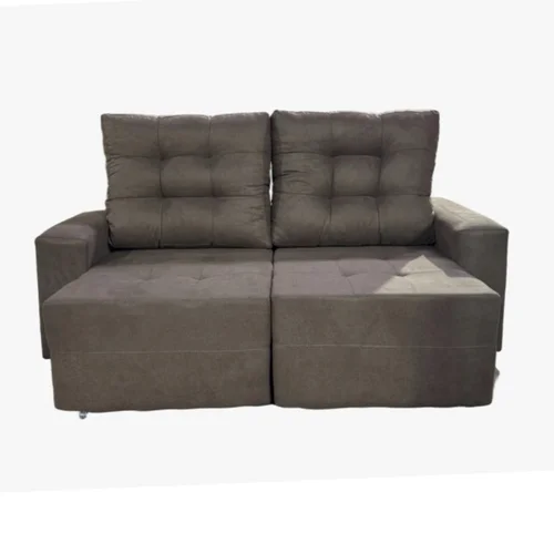 Estofado Pequim com 02 Lugares Linho Lovere Retrátil Reclinável 780393- Uatumã