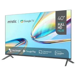 Smart Tv 40" Google HD HDR10, Assistente de Voz, GoogleCast MY-SG401081 Bivolt Preto - Mystic