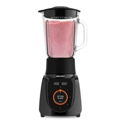 Liquidificador Mallory Optima Glass Jarra de Vidro 1,8L Preto 127V - AP / MT