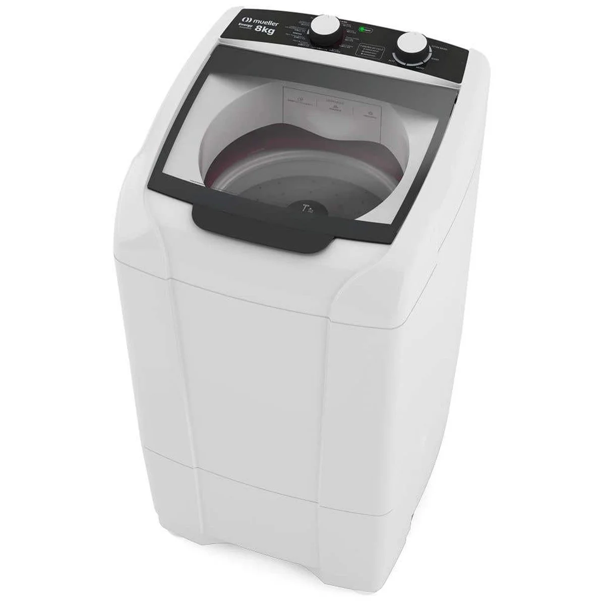 Lavadora de Roupas Mueller Energy 8kg Automática Branca 127V - AP / MT