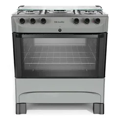 Fogão Mueller MFI5BB 5 Bocas Piso Titânio Acendimento Automático AP/MT