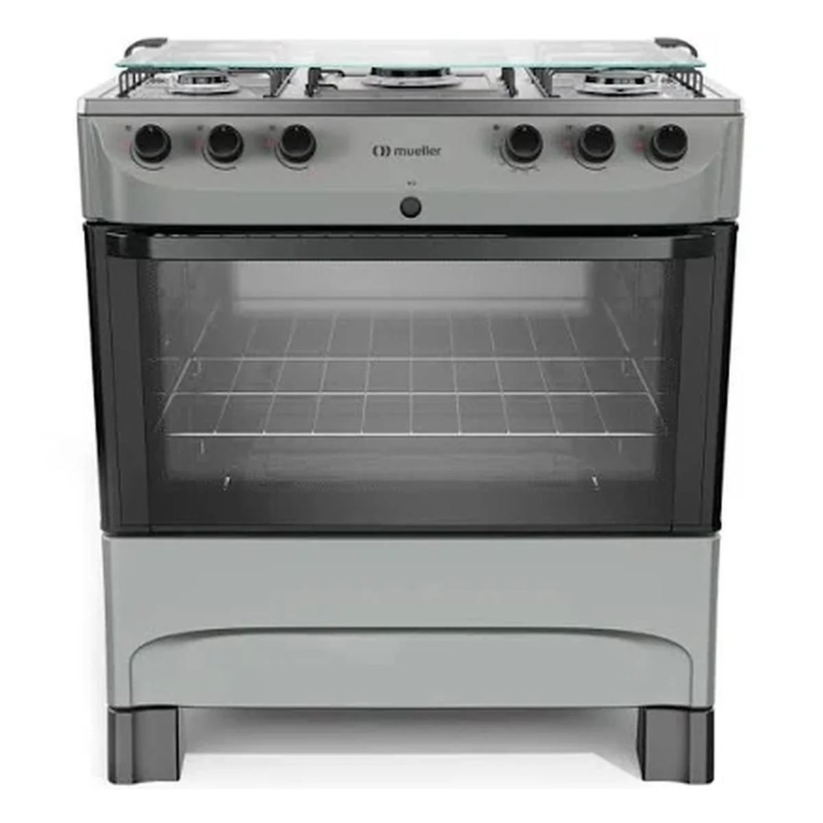 Fogão Mueller MFI5BB 5 Bocas Piso Titânio Acendimento Automático AP/MT