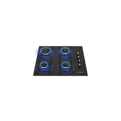 Cooktop a Gás Mondial CTG-1027 4 Bocas Vidro Temperado Preto Bivolt AP/MT
