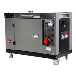 Gerador de Energia a Diesel Toyama TDG8500SLE3DXP Cabinado Silencioso Trifásico 220V 7,5 kVA Partida Elétrica AVR AP/MT