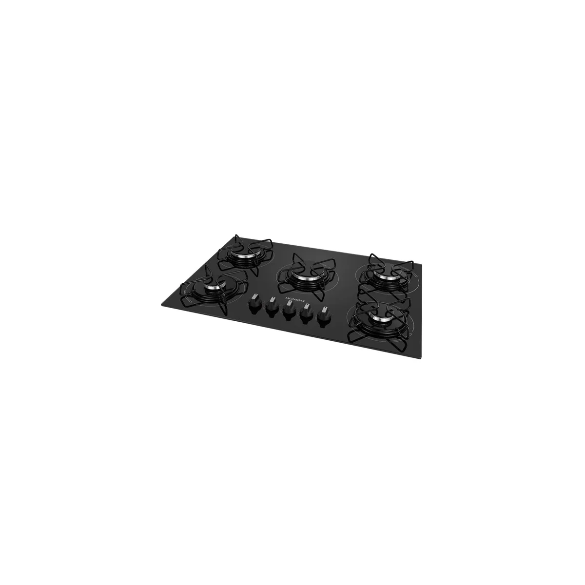 Cooktop a Gás Mondial CTG-1035 5 Bocas Vidro Temperado Preto Bivolt AP/MT