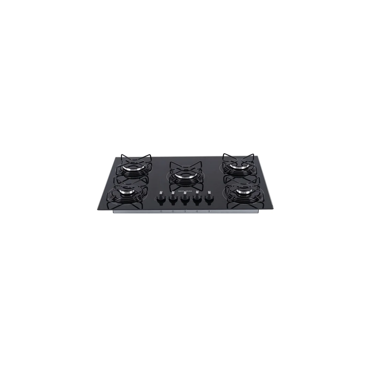 Cooktop a Gás Mondial CTG-1035 5 Bocas Vidro Temperado Preto Bivolt AP/MT
