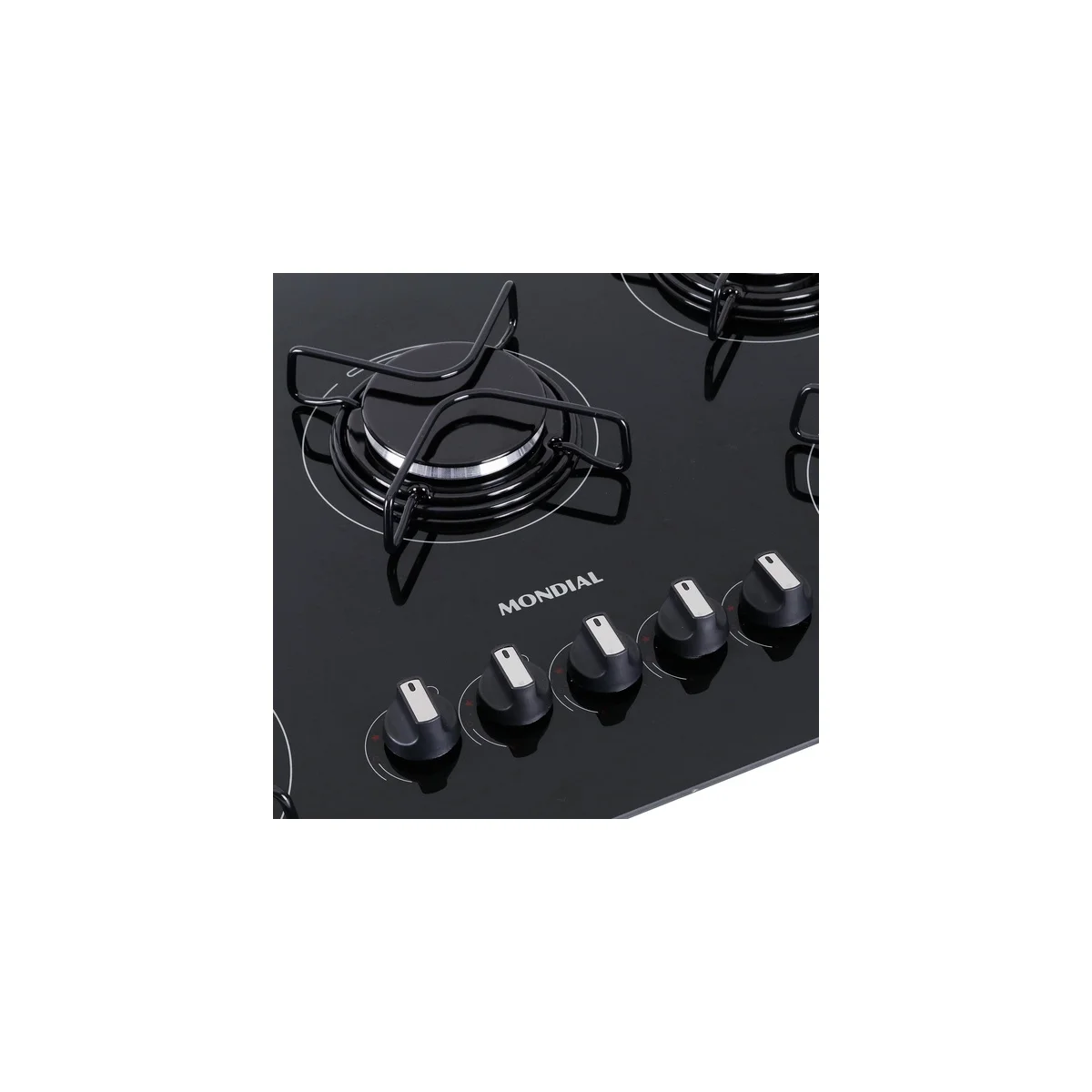 Cooktop a Gás Mondial CTG-1035 5 Bocas Vidro Temperado Preto Bivolt AP/MT