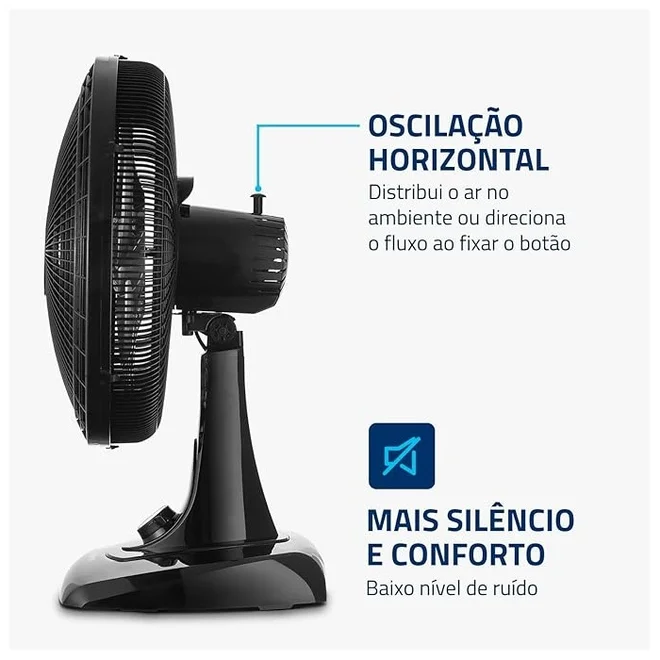 Ventilador Mesa Mondial 40cm 140W 6 Pás VSP-40-B AP / MT