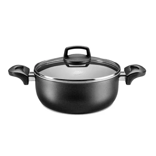 Caçarola MTA Cristal Grafite Nº20 2,4L com Tampa de Vidro - AP / MT