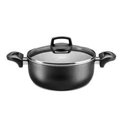 Caçarola MTA Cristal Grafite Nº20 2,4L com Tampa de Vidro - AP / MT