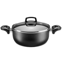 Caçarola MTA Cristal Grafite Nº20 2,4L com Tampa de Vidro - AP / MT