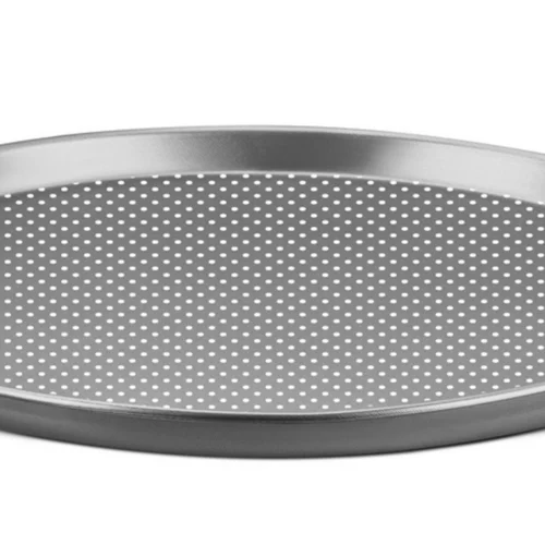 Forma para Pizza Crocante com Furos Nº 35 1,5L Alumínio Antiaderente Grafite 3646 MTA AP/MT
