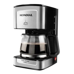 Cafeteira Elétrica Mondial Dolce Arome C-43-20X-SI 20 Xícaras 550W Preto/Inox 127V AP/MT