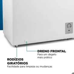 Freezer Horizontal 150L Mondial Branco FHZ-01-W150 AP/MT