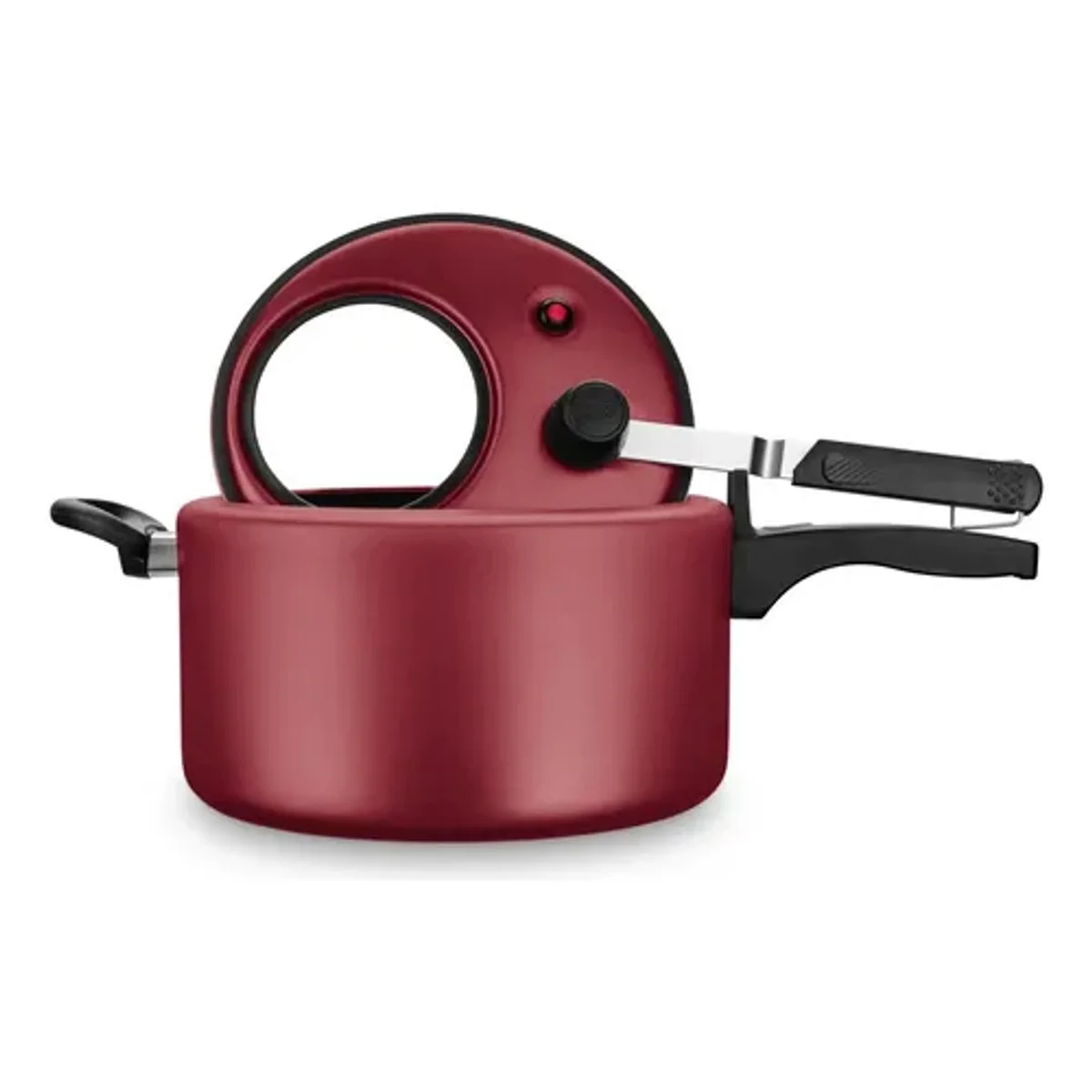 Panela de Pressão MTA Superior 8L Cereja com Visor de Vidro e Fechamento Interno - AP / MT