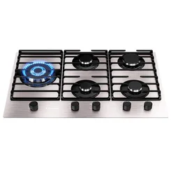 Cooktop Mueller 5 Bocas a Gás Mesa de Alumínio 77cm Grade Dupla MCG5BL Bivolt - AP / MT