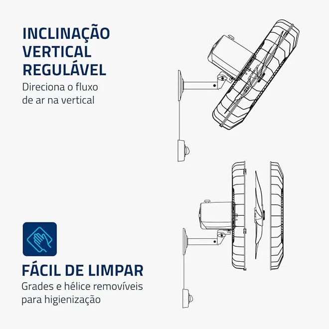 Ventilador de Parede Mondial Turbo Pro NVP-PRO-50 50cm 127V AP/MT