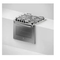 Fogão de Embutir Electrolux 76EXR 5 Bocas Prata com Grill e Timer Digital Bivolt AP/MT
